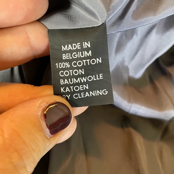 CERRUTI 1881 Paris Trenchcoat Man Size 48EU 52” Chest Gunmetal Gray Textured NWT - Picture 15 of 16